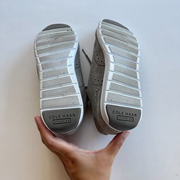 Cole Haan Grand Tour Oxford Sneakers Gray Suede Lace Up Shoes Womens Size 6.5 B‎ - Picture 7 of 7